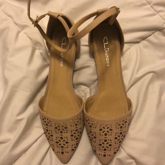 Nude, pointed, flats from JC Penny. Size 11. - Picture 2 of 2
